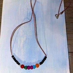 Beaded hemp necklace